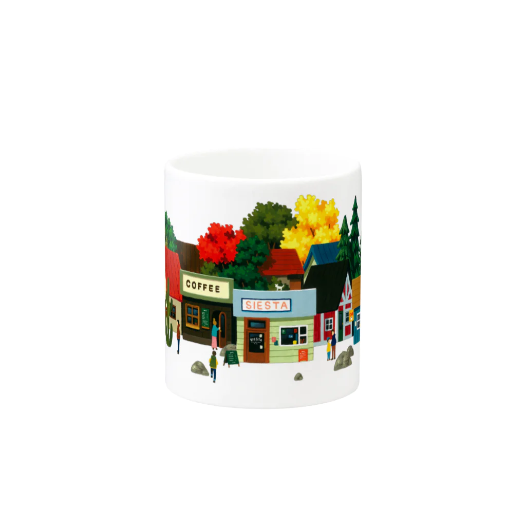 HOME TOWNのヲータムビレッジ Mug :other side of the handle
