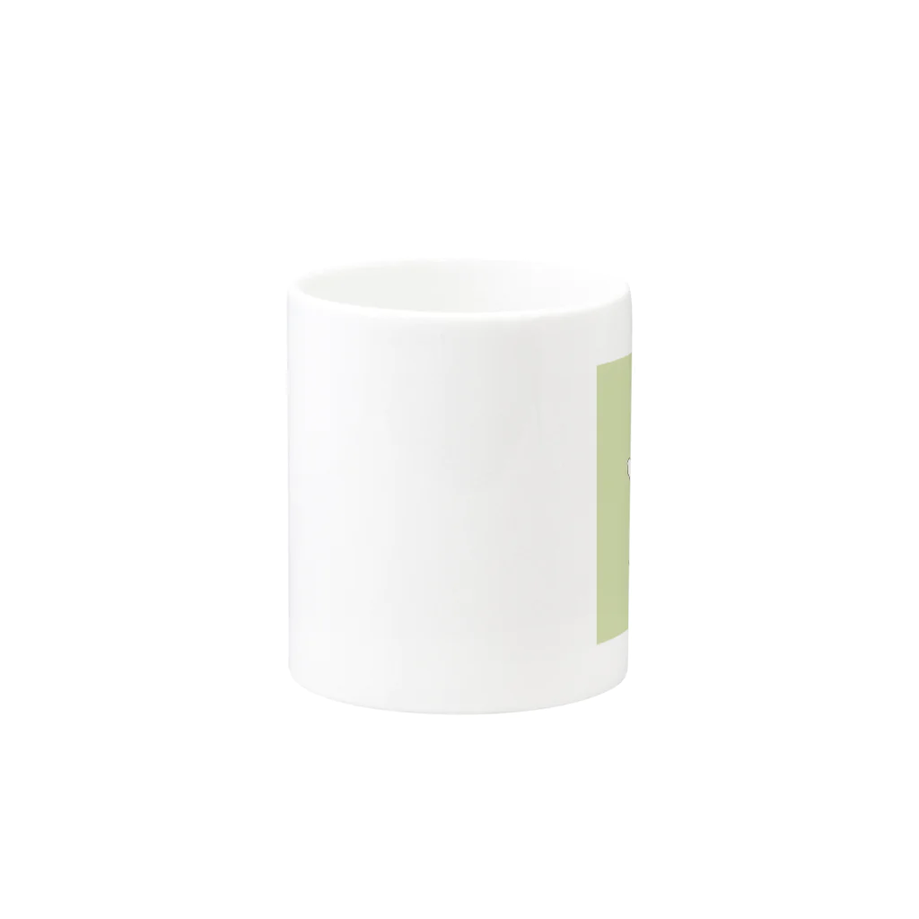 まふゆのmafu green Mug :other side of the handle