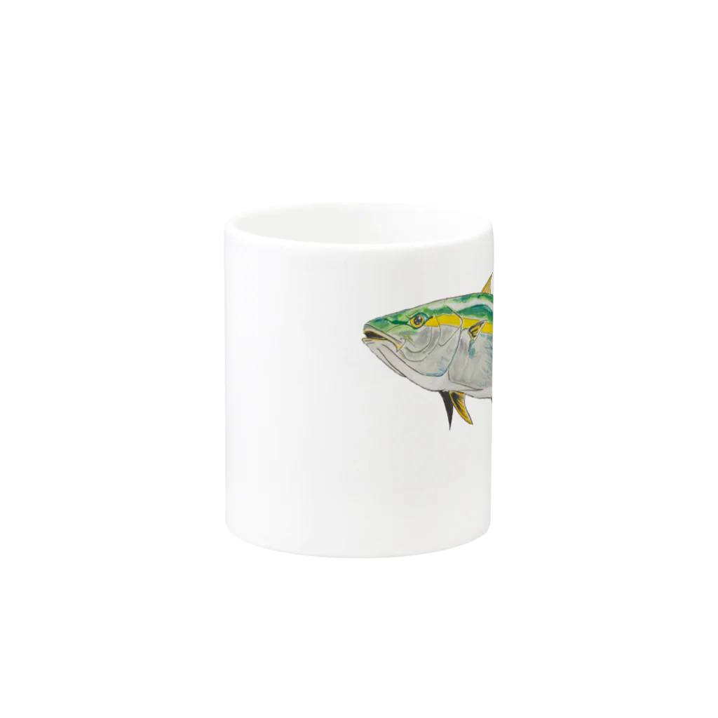 Coshi-Mild-Wildの鰤　(ブリ) Mug :other side of the handle