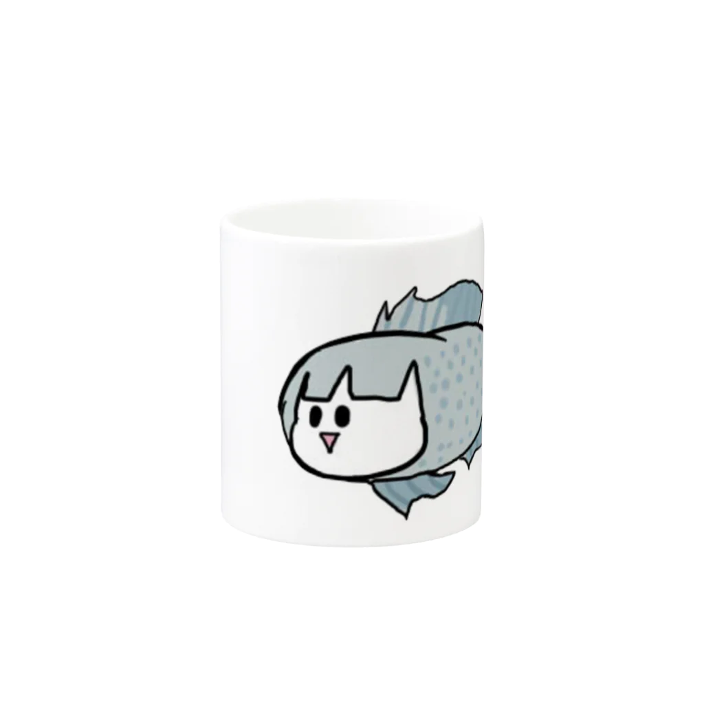 Norka(ノルカ)のブルーギルソルカちゃん Mug :other side of the handle