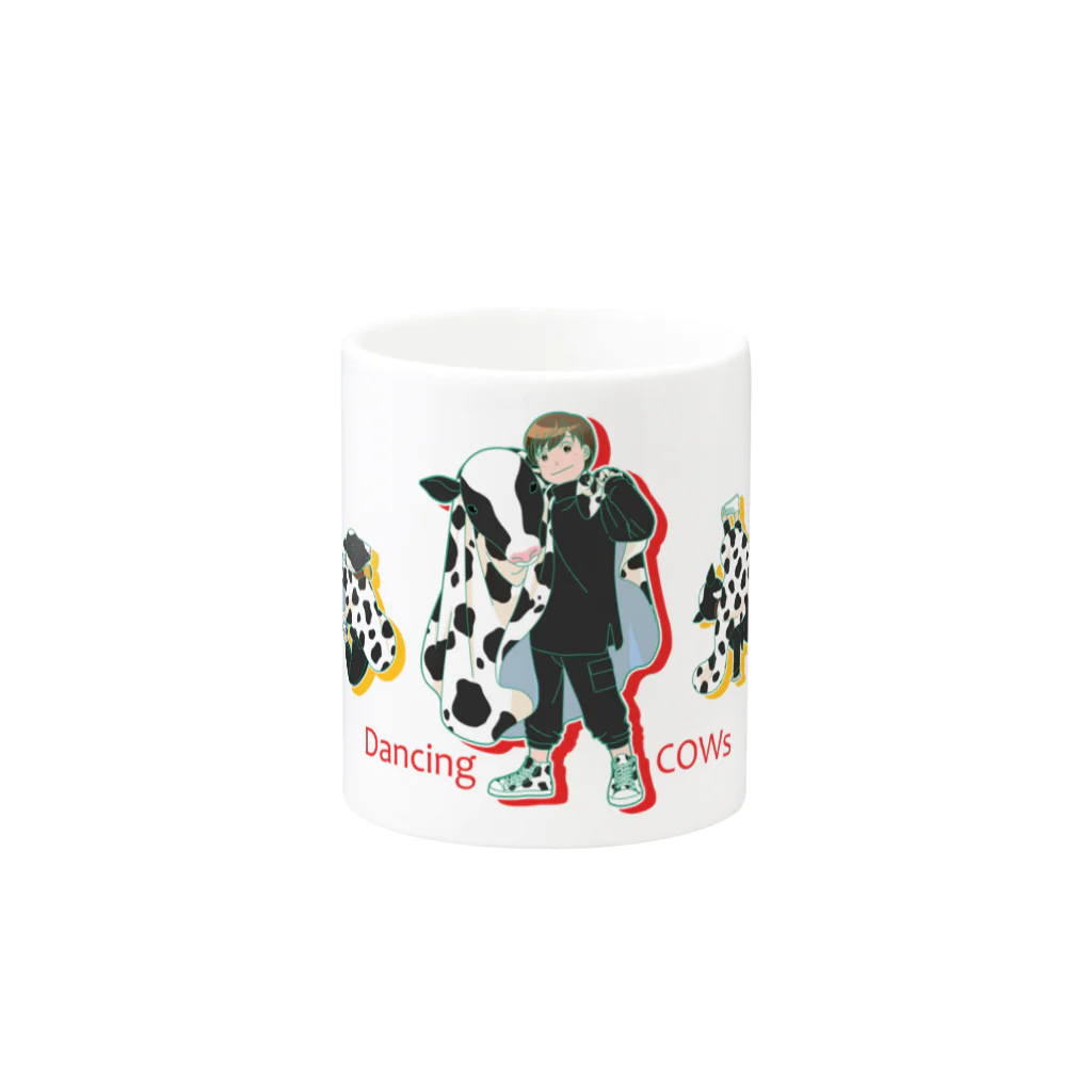 Pretty! showcase@SUZURI/まつもとめいこのDancing COWs Mug :other side of the handle