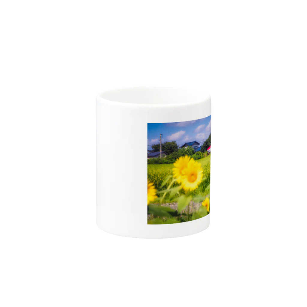 SAKURA スタイルのひまわりとこまち（JR東日本） Mug :other side of the handle