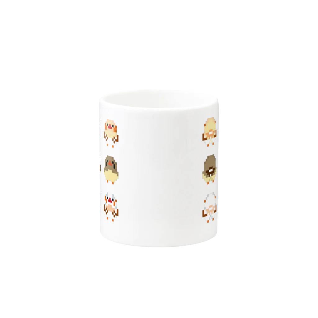 まっふるのドットキンカブラザーズ（前後） Mug :other side of the handle