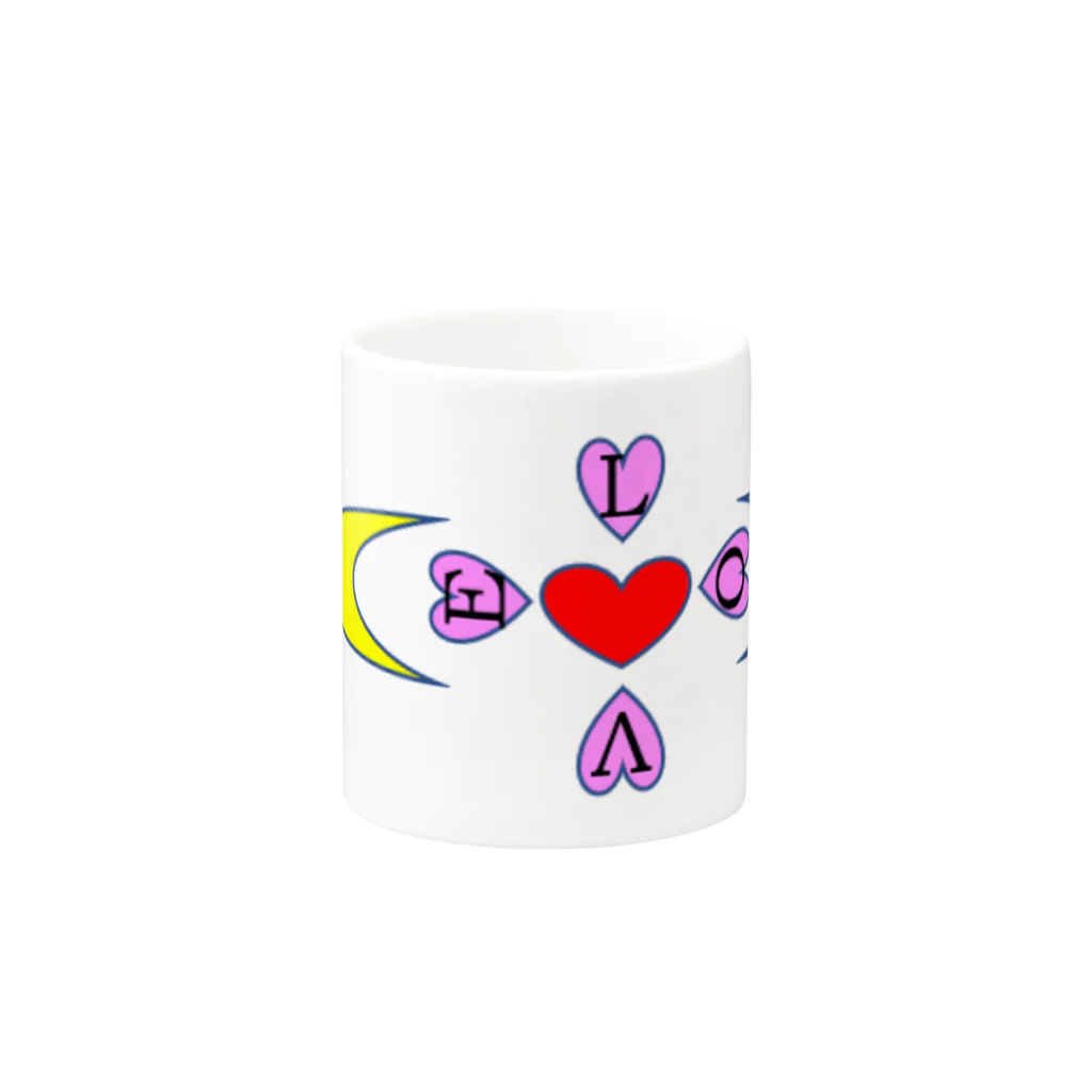 Defenderの月の導き　LOVE Mug :other side of the handle