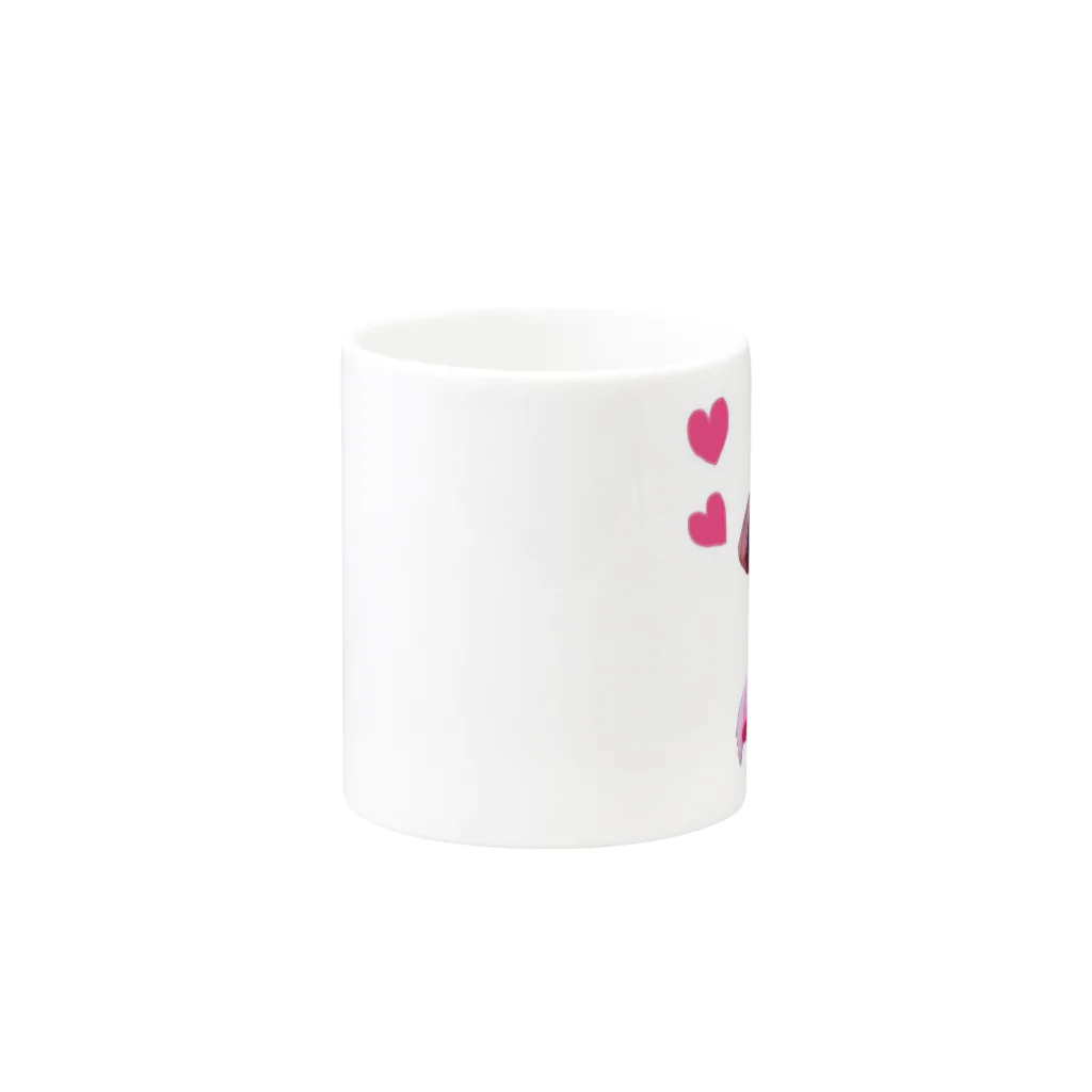 心メロンの心ちゃんグッズ💗 Mug :other side of the handle