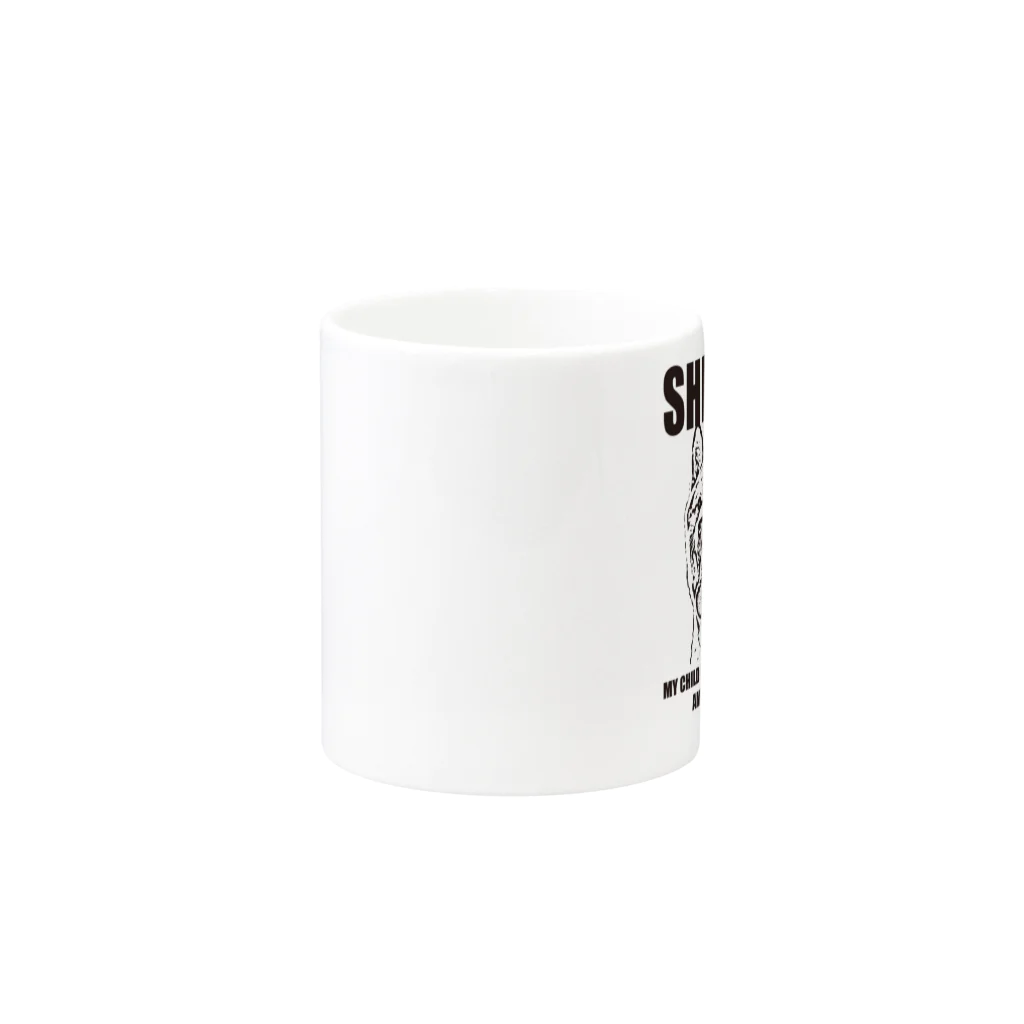 PLAQUE Mag StorieのSHIBA-INU (PL16SB5001) Mug :other side of the handle