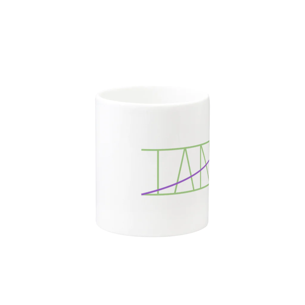 あの井のTANKAロゴ２ Mug :other side of the handle