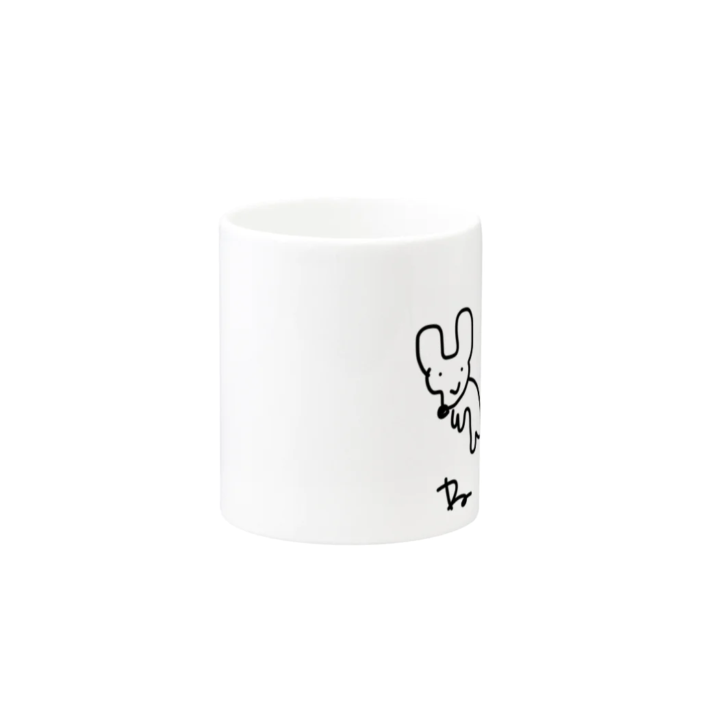 risbedのねーうし Mug :other side of the handle