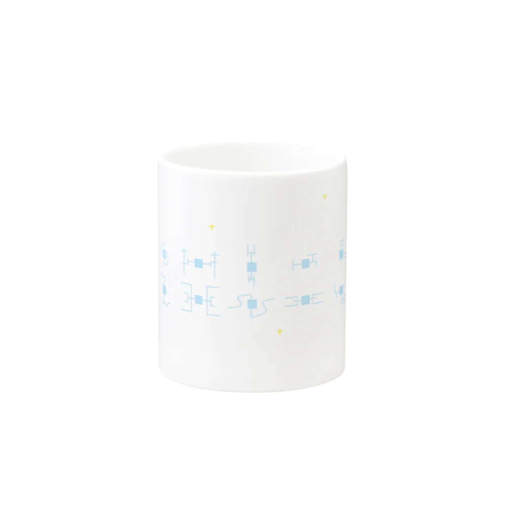 つめくさカップ店の人工衛星 Mug :other side of the handle