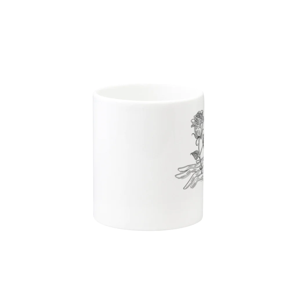 ロマンティック物語の薔薇の花言葉 Mug :other side of the handle