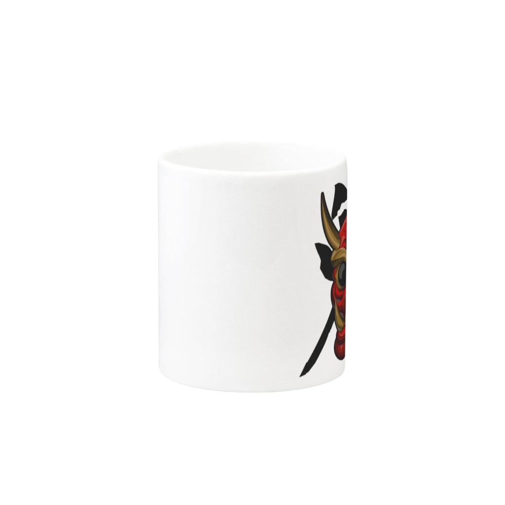 ももよりの餅割鬼面 Mug :other side of the handle