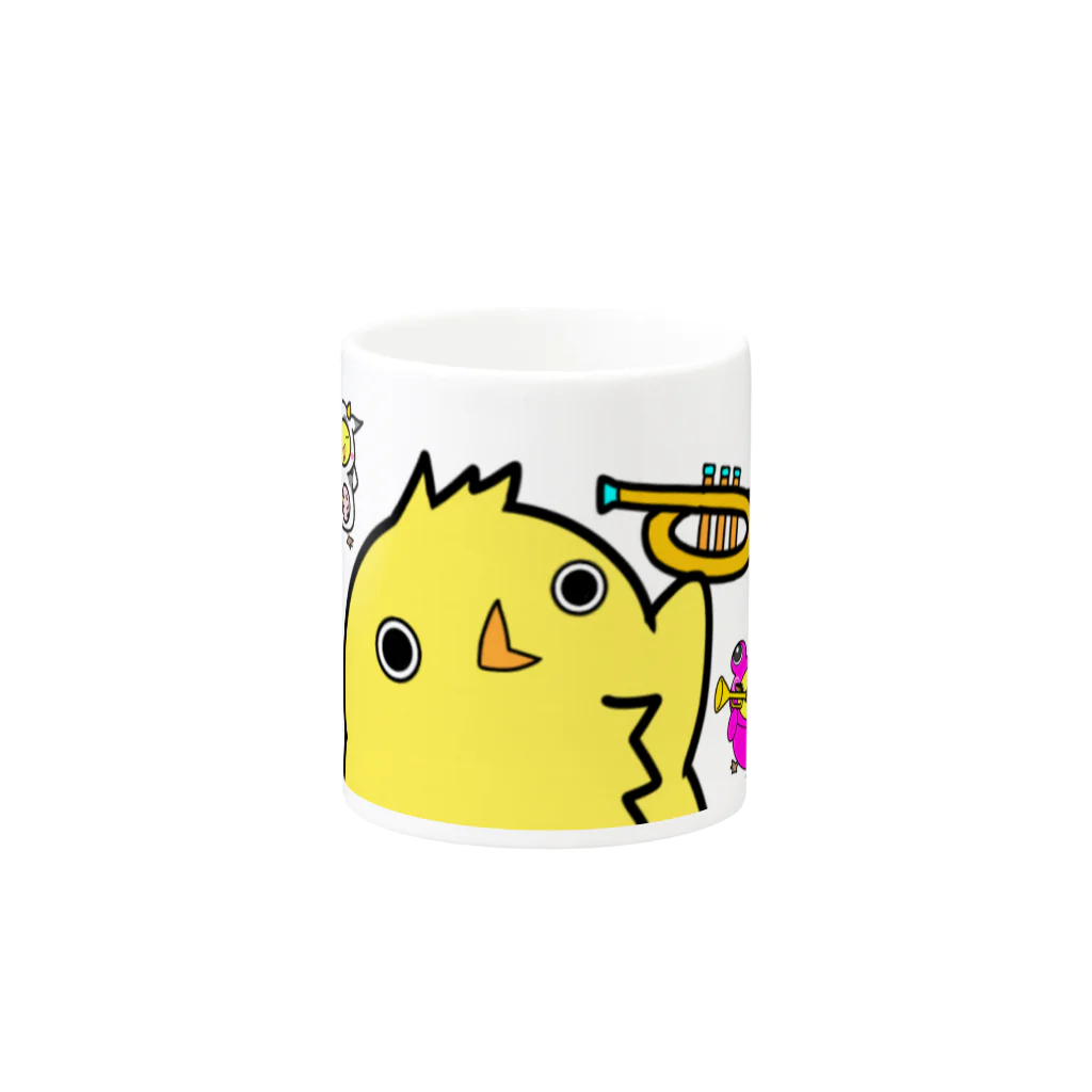 ジャイアント swing おーけすとら 【ノリやんのSHOP】のオールスター Mug :other side of the handle