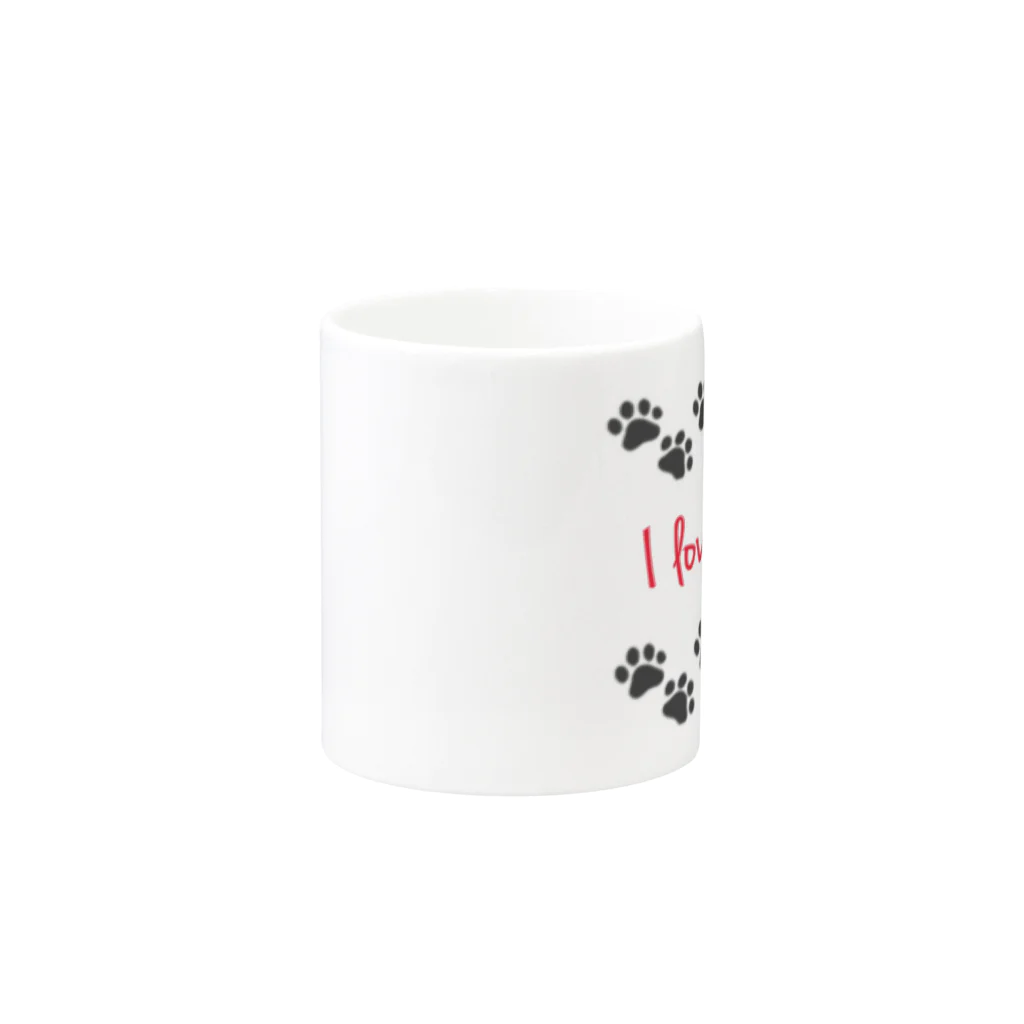 chamannuの猫 Mug :other side of the handle