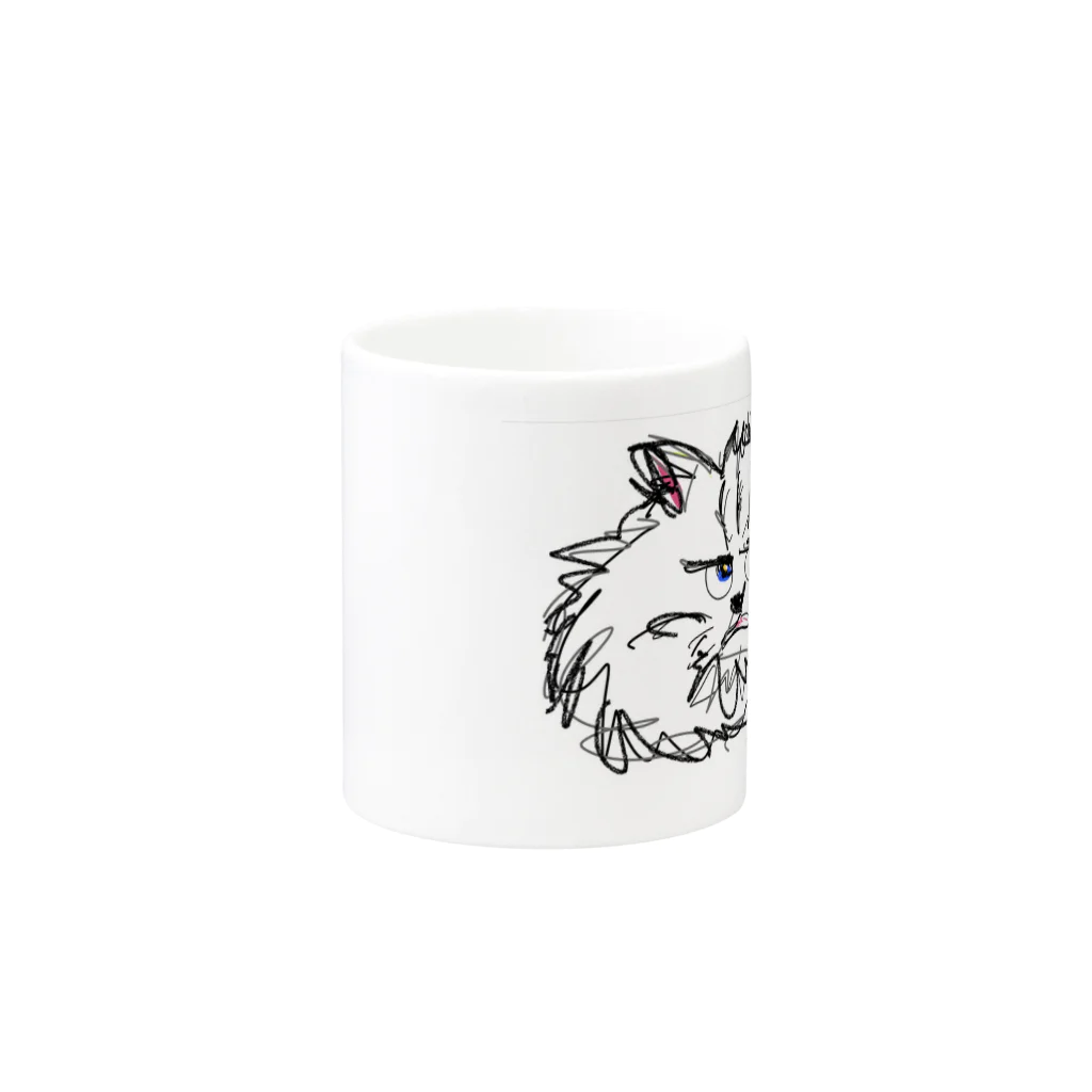 Takahashi_Jr_Tomoharuの猫グッズ Mug :other side of the handle