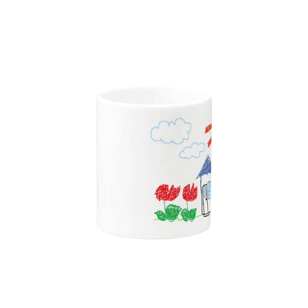 伊東マリナ　らぶりー日本ショップ！の画伯マリナの暖かな我が家 Mug :other side of the handle