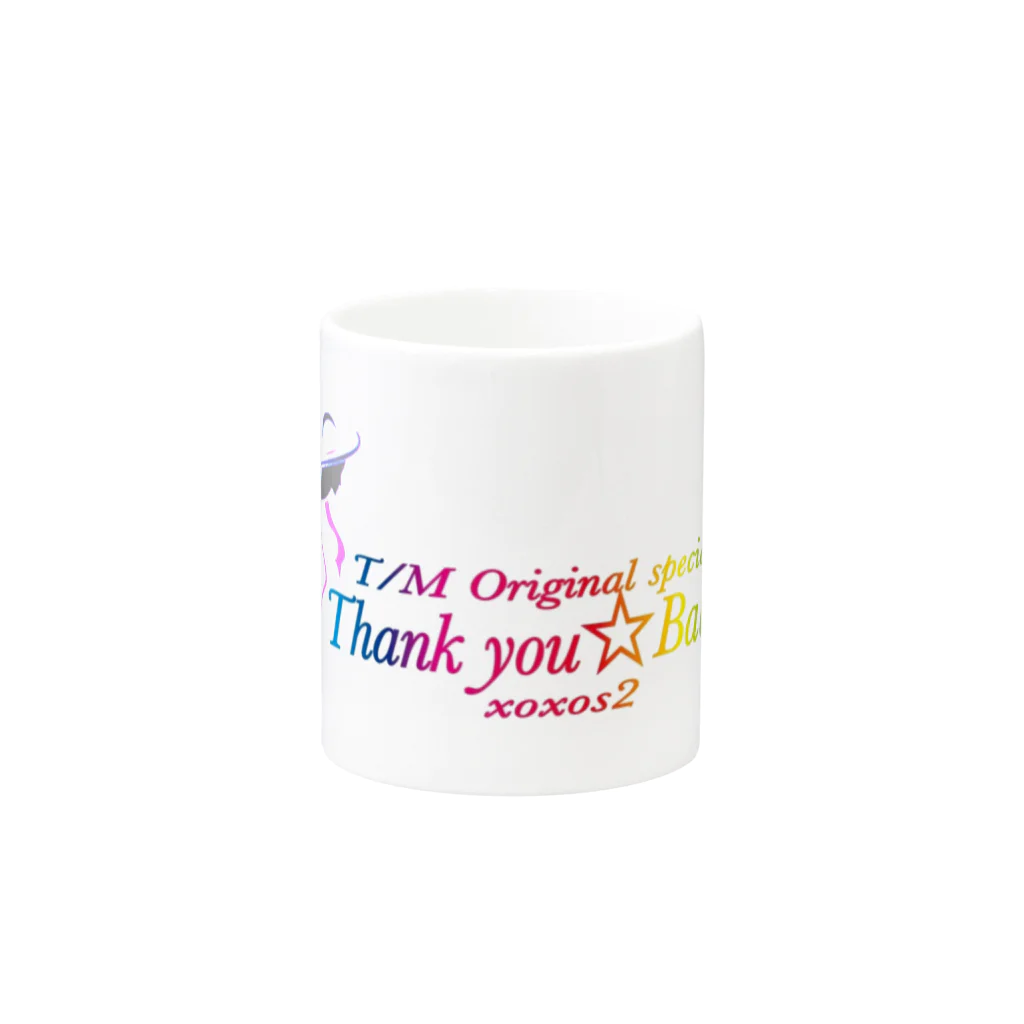 ThankyouBabyのThankyou☆Baby💋 Mug :other side of the handle