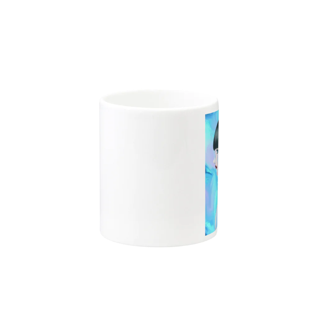 nemuiのあのこ Mug :other side of the handle