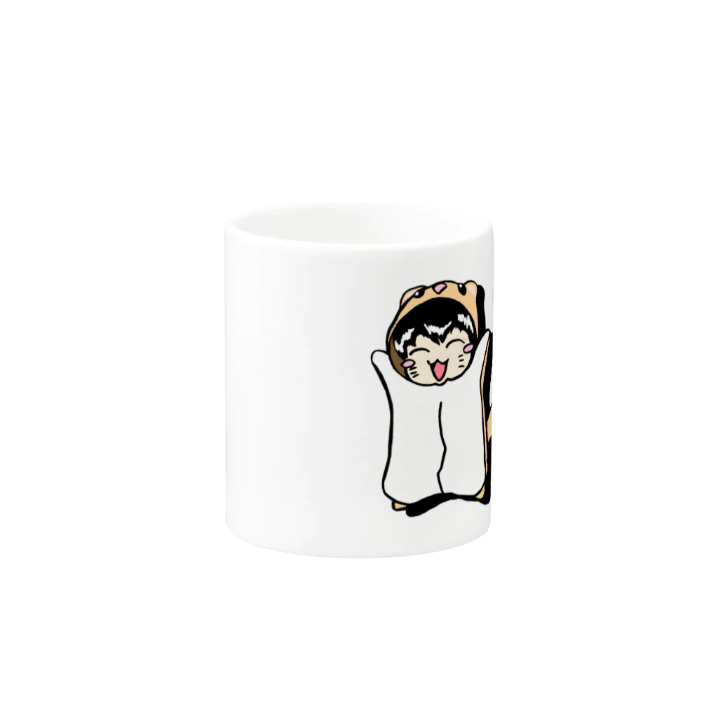 Savlemittsの子むさ Mug :other side of the handle