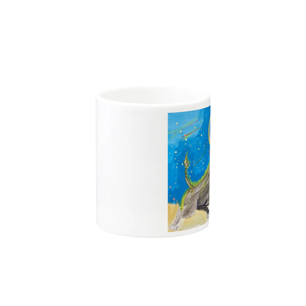 Coshi-Mild-Wildの牛 Mug :other side of the handle