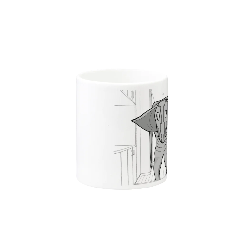 KoiKeの怪獣-2 Mug :other side of the handle