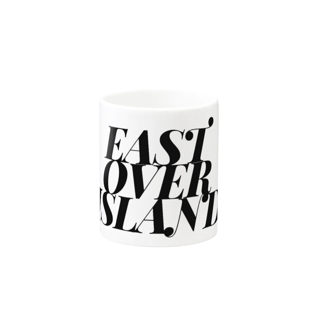 N'MEAN?のEAST OVER ISLAND 1stロゴ Mug :other side of the handle