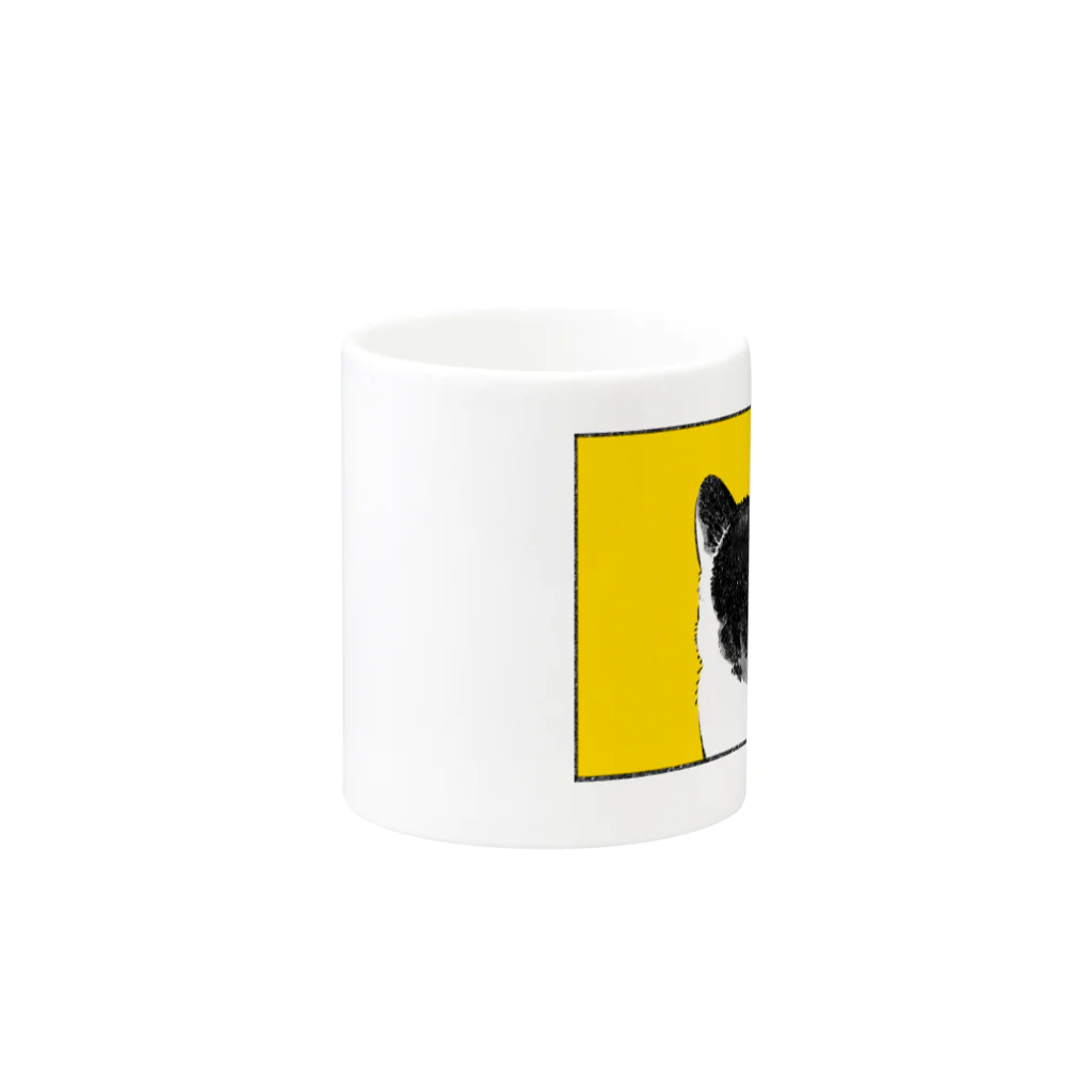 ふじひとの猫きいろあたま Mug :other side of the handle