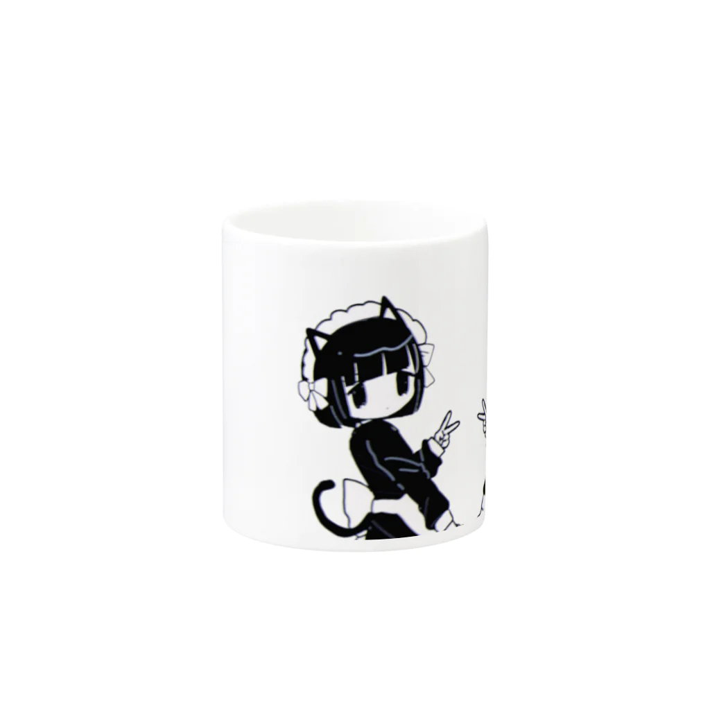 成ｒ？のฅ(^^ฅ) Mug :other side of the handle