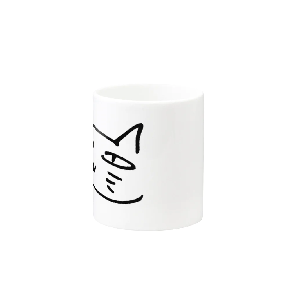 ゼロカロリの欲深きねこ（黒） Mug :other side of the handle