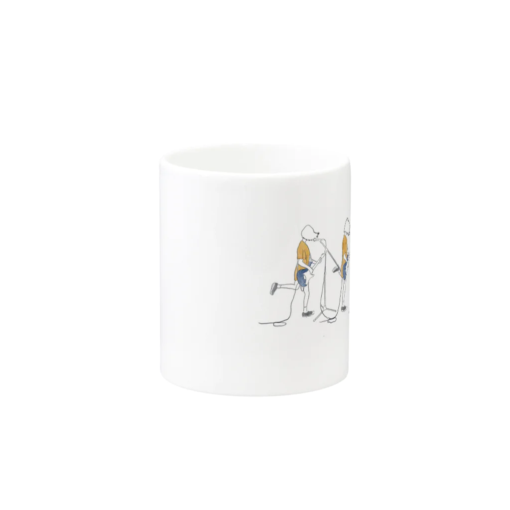 うーちーのBAND KICK×3 Mug :other side of the handle