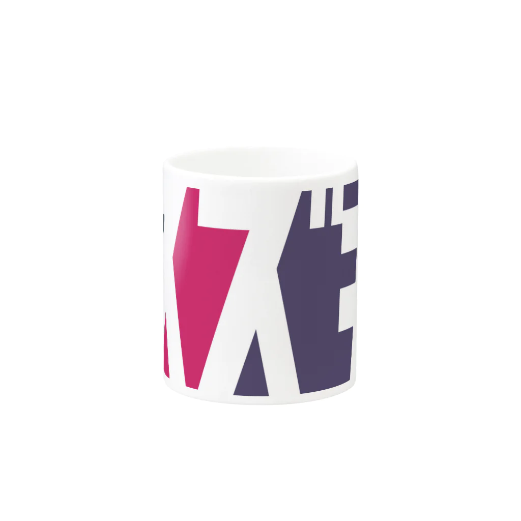 東京Tシャツ　〈名入れ・イニシャルグッズ〉のスズキさん名入れグッズ（カタカナ）難読？ 苗字 Mug :other side of the handle