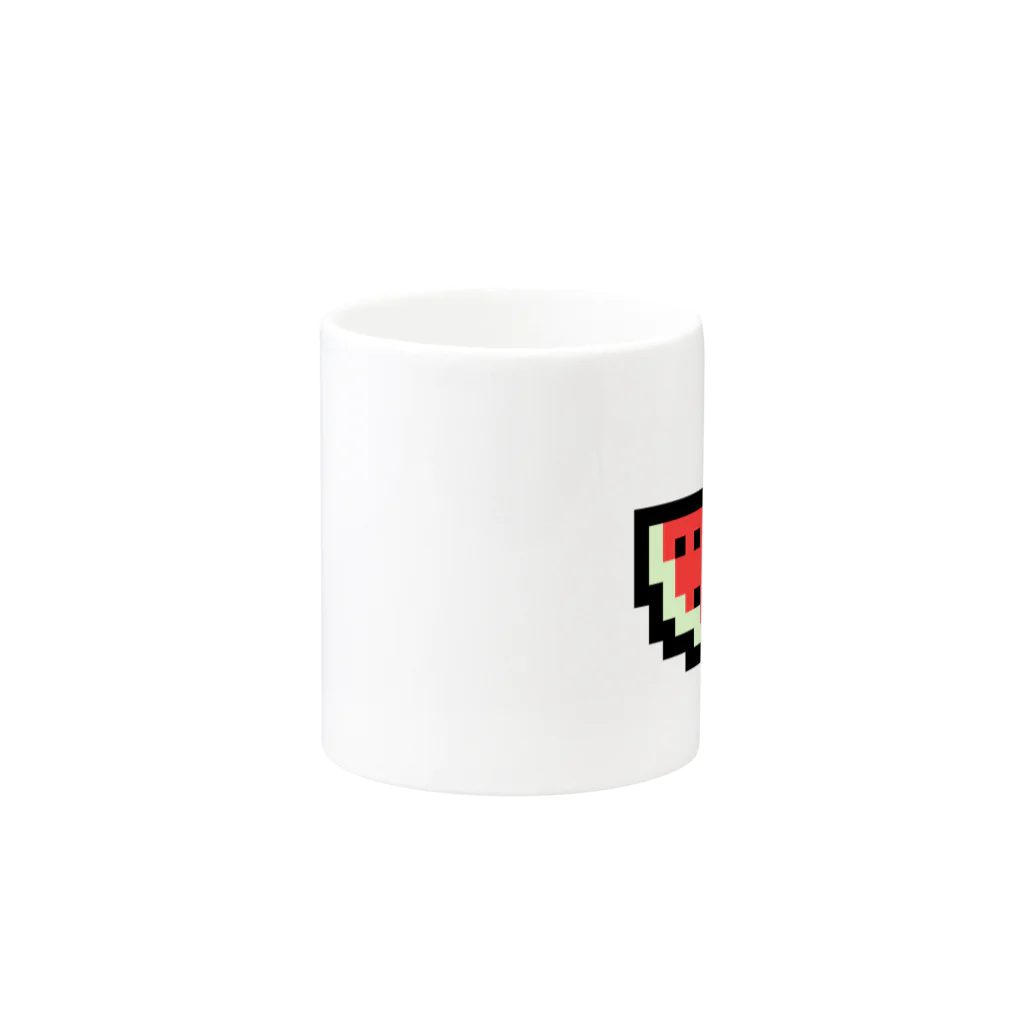 絵本作家大川内優のオリジナル絵本グッズショップのスイカアイコン Mug :other side of the handle