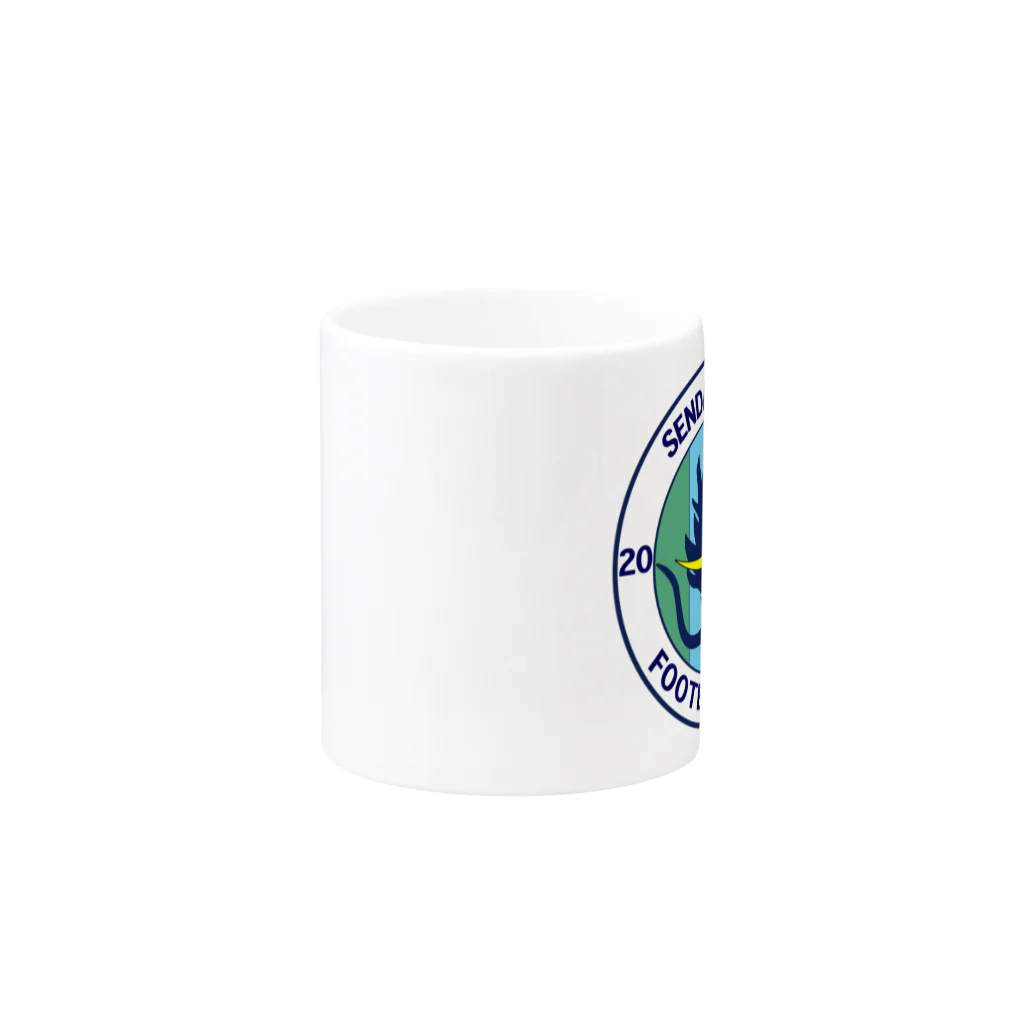 仙台シティFCオフィシャルグッズショップ（suzuri店)の仙台シティFC オリジナルグッズ（エンブレム） Mug :other side of the handle