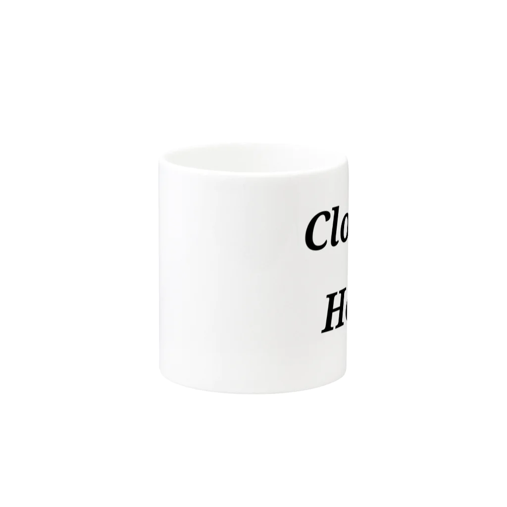 NaMEのClosedHeart ホワイト マグカップ Mug :other side of the handle