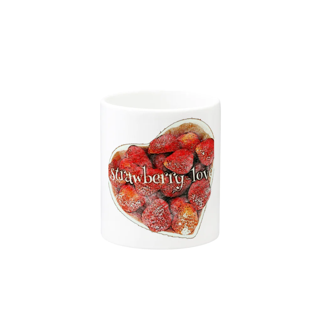 beautiful_aのstrawberry love Mug :other side of the handle