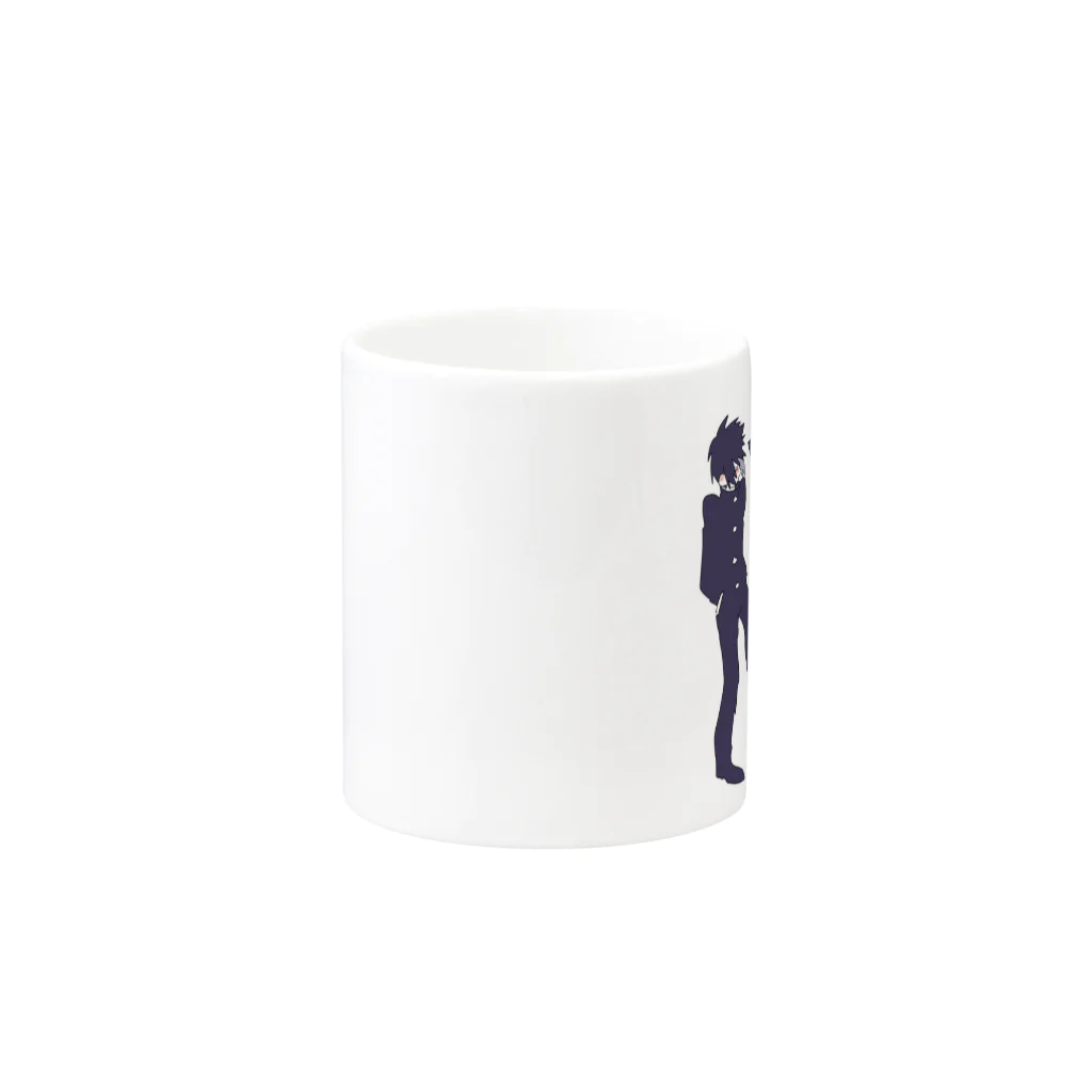 ビスケの黒猫双子 Mug :other side of the handle