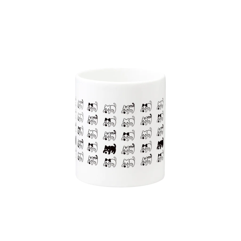 momolunchのネコ猫ねこ3 Mug :other side of the handle