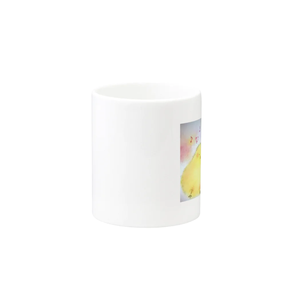 kinahujiのさんぴよ Mug :other side of the handle