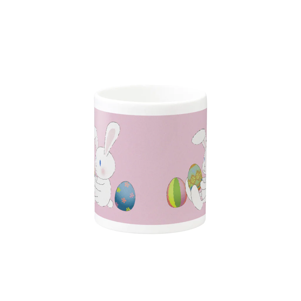 Kasaco's Design Roomのイースターのうさぎ Mug :other side of the handle