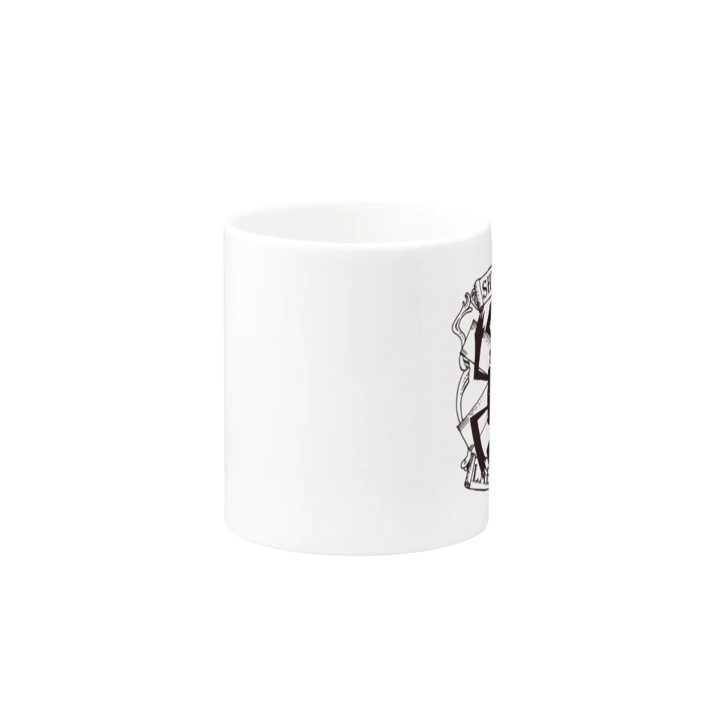 シモニタ研究所売店のシモニタ研究所ロゴ Mug :other side of the handle