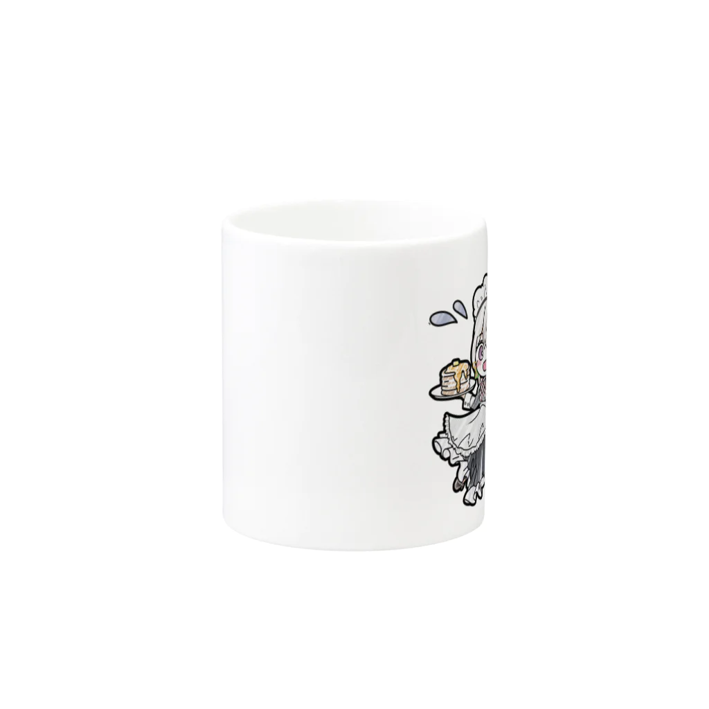 灰眠 るーの#るーかふぇ マグカップ Mug :other side of the handle