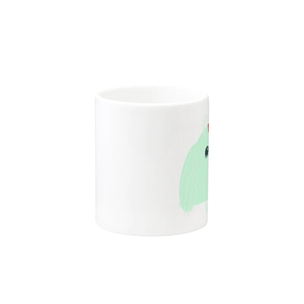 アニマルグッズのマルチーズのマルちゃん Mug :other side of the handle