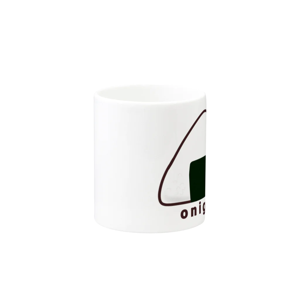 ほよまる堂のonigiri2 Mug :other side of the handle