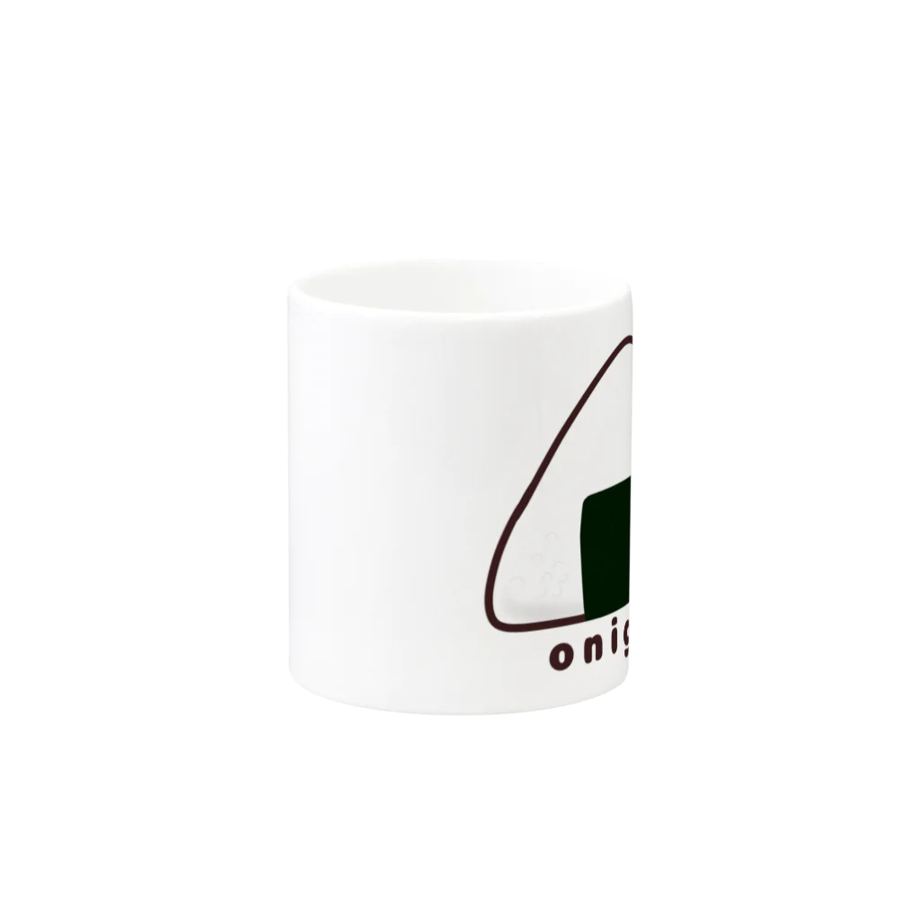 ほよまる堂のonigiri3 Mug :other side of the handle