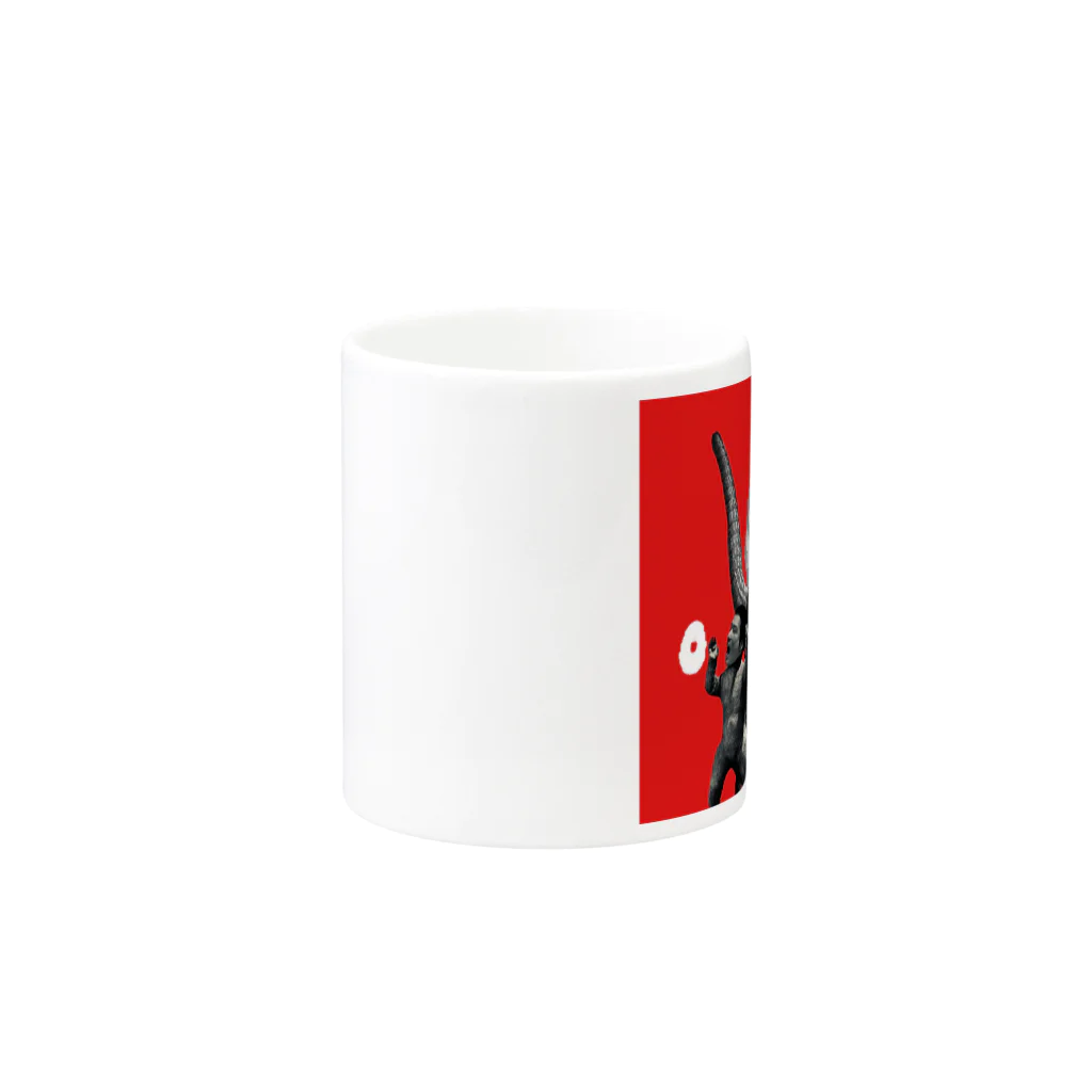 Strong twins official shopのツインズマグカップ Mug :other side of the handle