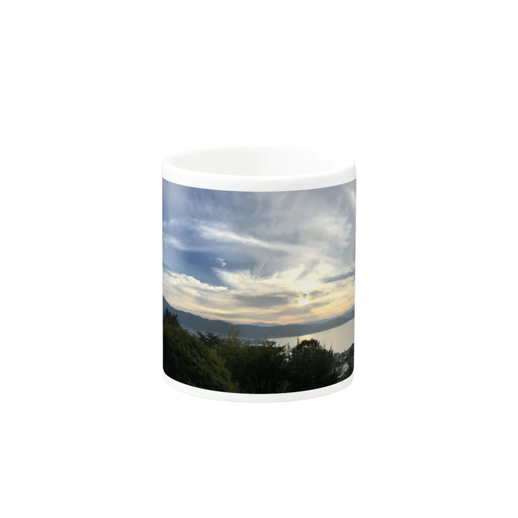 thousand rice fieldの夕焼け Mug :other side of the handle