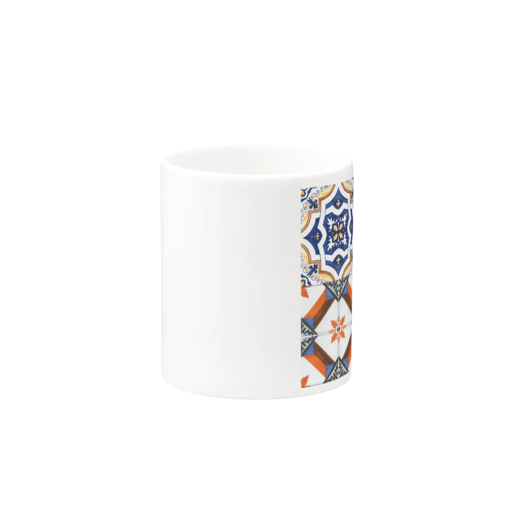 𝙈𝙊𝙈𝙊'𝙨 𝙎𝙝𝙤𝙥のレトロなタイル 06 Mug :other side of the handle