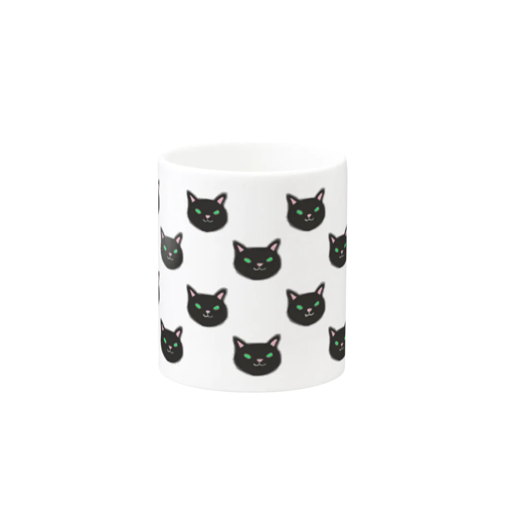 miruの黒猫ちゃんPマグ Mug :other side of the handle