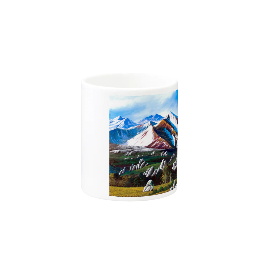 Isseyのロッキーのカルスト台地 Mug :other side of the handle