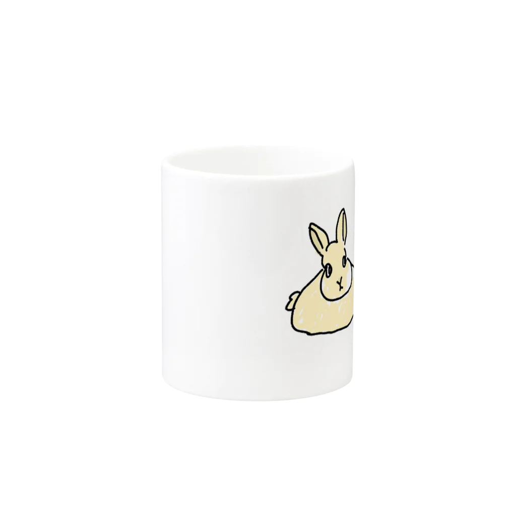 MacasのRabbitくん Mug :other side of the handle