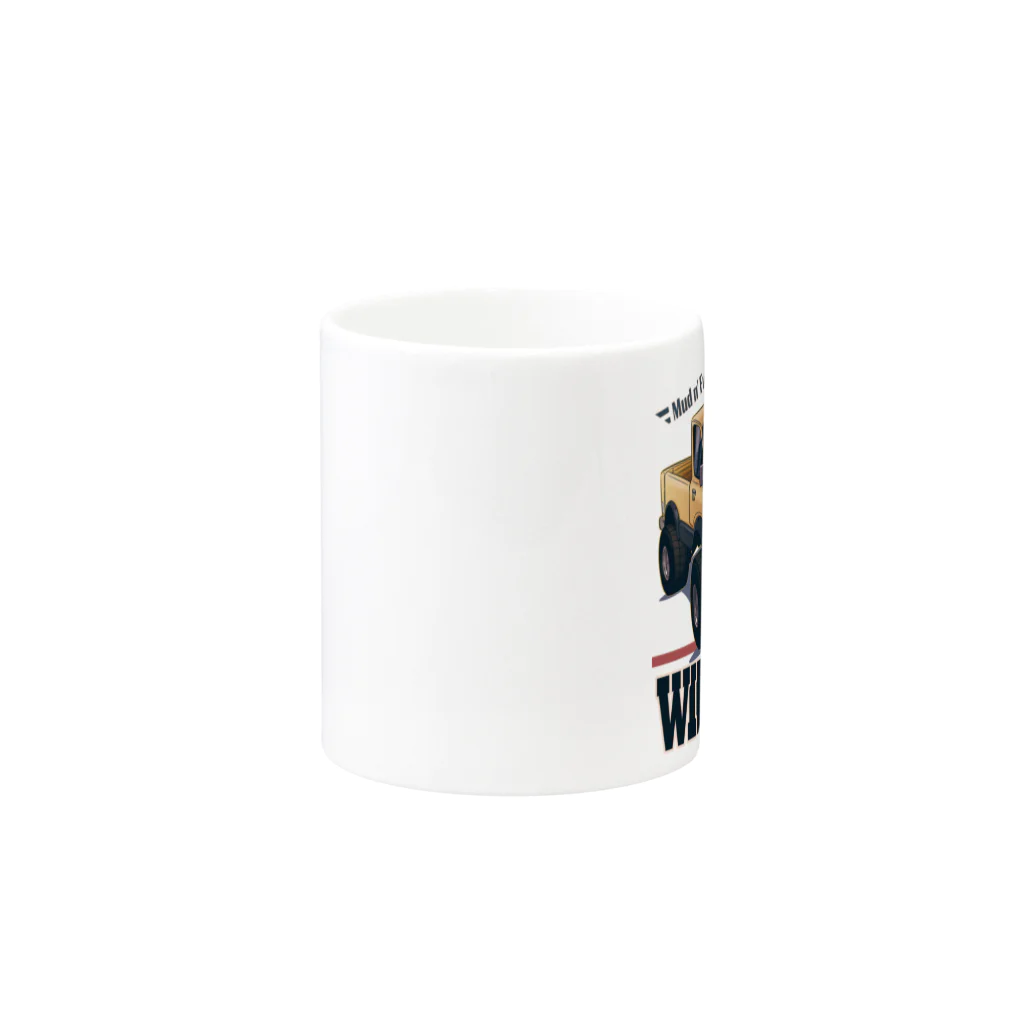 nidan-illustrationの"WIDE BRICK" Mug :other side of the handle